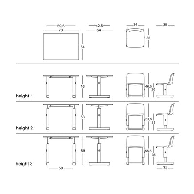 Magis Little Big Kids Table & Chair Set