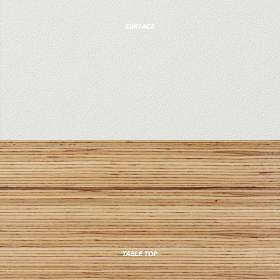 Alwin's Space Box W. Door Extendable Table , White/Beech Laminated Veneer