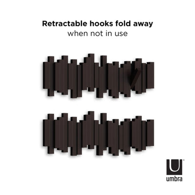 Umbra Sticks multi hook, espresso