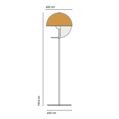 Marset Theia P floor lamp, white