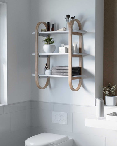 Umbra Bellwood Wall Shelf, white/natural