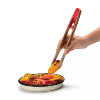 Monkey Business King Tony kitchen tongs, red