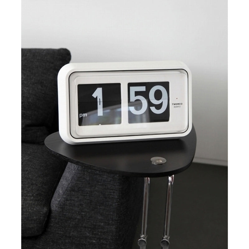 Twemco BQ-100 Jumbo Flip Clock, White
