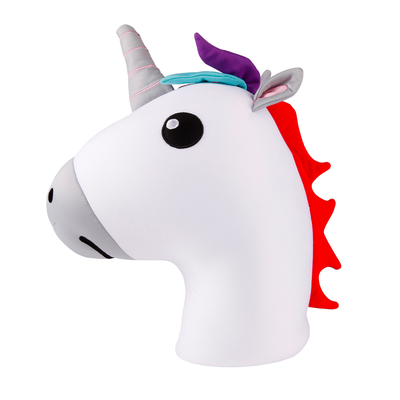 Kikkerland Zip & Flip travel pillow, unicorn