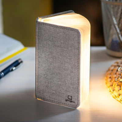 Gingko Smart Booklight Mini, linen grey