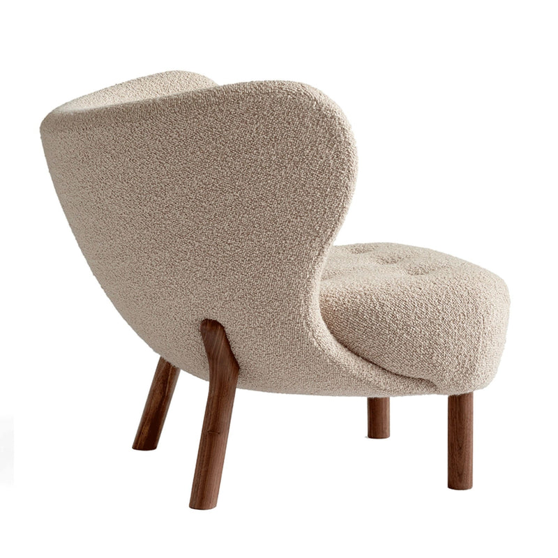 &Tradition VB1 Little Petra Lounge Chair, Karakorum003/Walnut w80xd85xh75cm