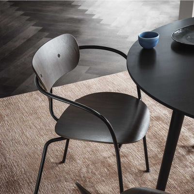 &tradition AV2 Pavilion armchair, black/black