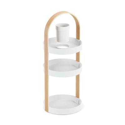 Umbra Bellwood Cosmetic Organizer , White/Natural