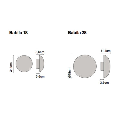 Marset Babila wall lamp, polished stainless steel (outdoor)