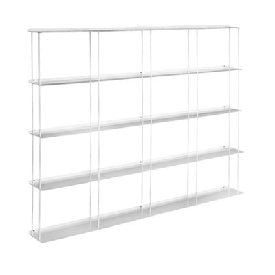 Kriptonite Krossing wall shelf 133x100cm, matt white