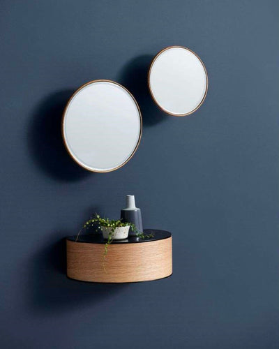 Woud Wallie Wall Shelf, oak/black