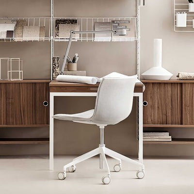 String Folding Table, walnut/white