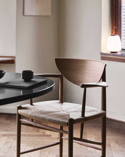 &Tradition HM4 Drawn armchair, oiled walnut