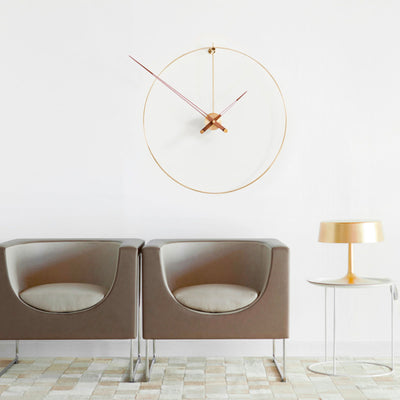 Nomon New Anda Wall Clock , Brass-Walnut