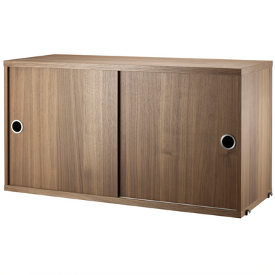 String Cabinet with Sliding Doors w78xd30xh42cm
