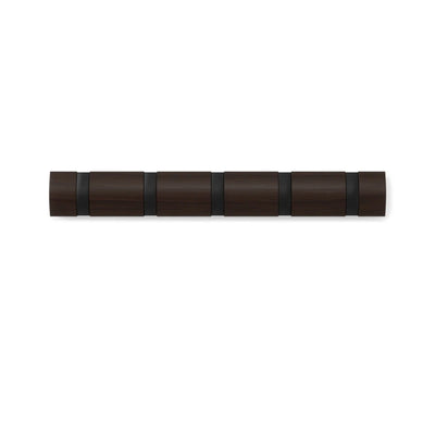 Umbra Flip 5 wall hook, black/walnut
