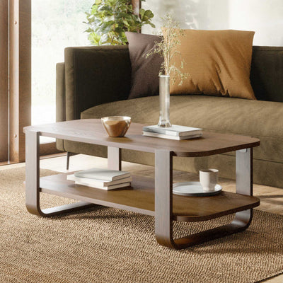 Umbra Bellwood coffee table, aged walnut