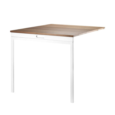 String Folding Table, walnut/white