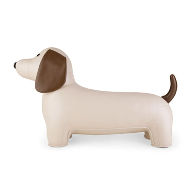 Zuny Large Teckel Animal Stool, wheat/brown