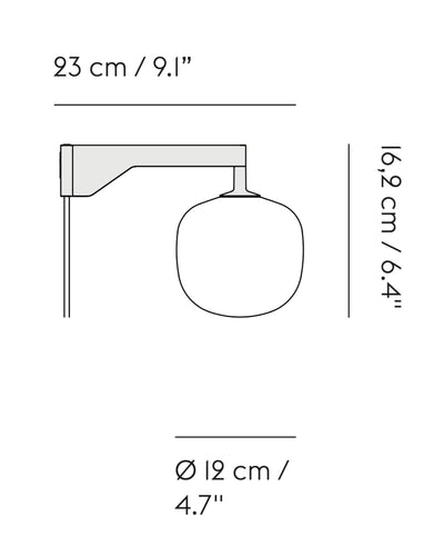 Muuto Rime wall lamp, white