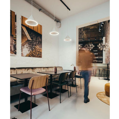 Woud Annular Pendant Small , White