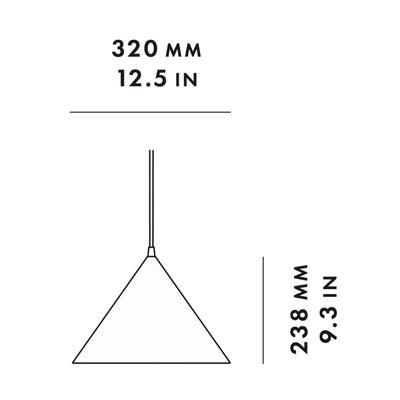 Woud Annular Pendant Small , White