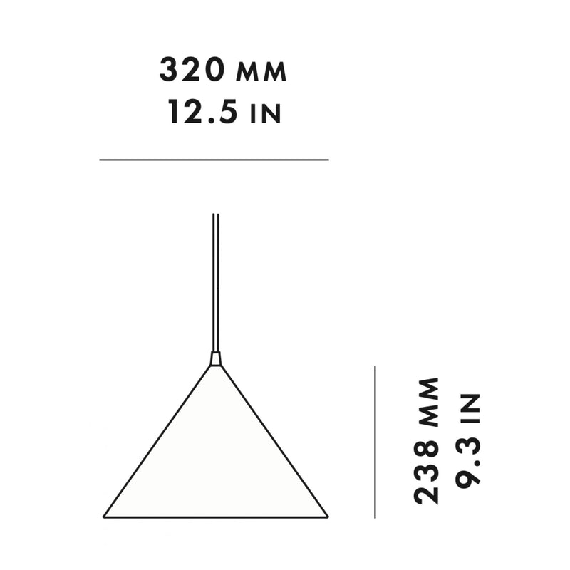 Woud Annular Pendant Small , White