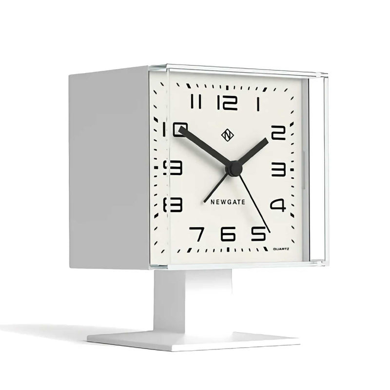 Newgate Victor alarm clock, white