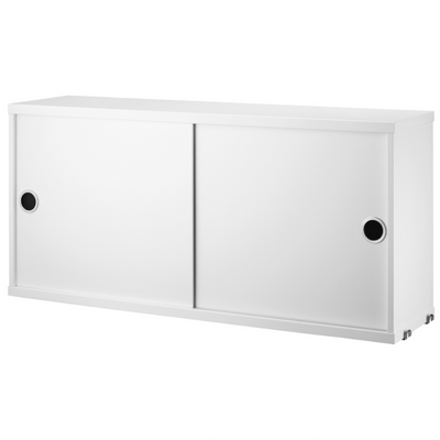 String Cabinet with Sliding Doors w78xd20xh37cm