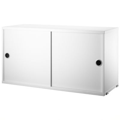 String Cabinet with Sliding Doors w78xd30xh42cm