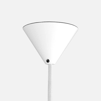 Woud Annular Pendant Small , White