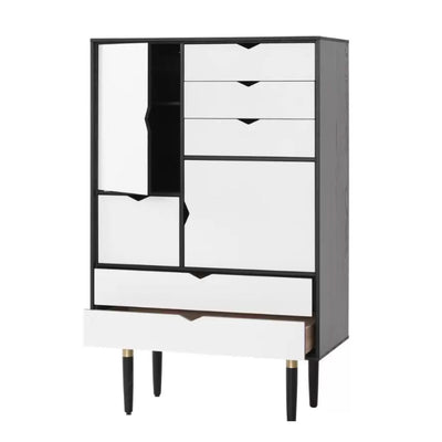 Andersen S5 storage unit, black lacquered oak