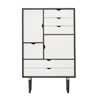 Andersen S5 storage unit, black lacquered oak