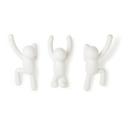 Umbra Buddy wall hooks, white