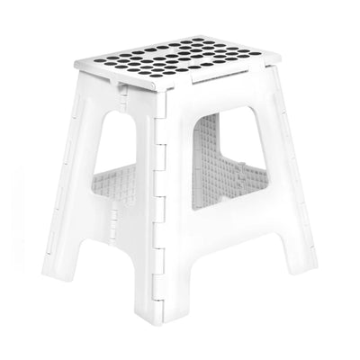 Kikkerland Rhino II Folding Step Stool, White