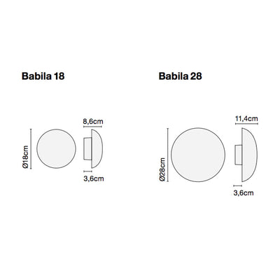 Marset Babila wall lamp, white (outdoor)