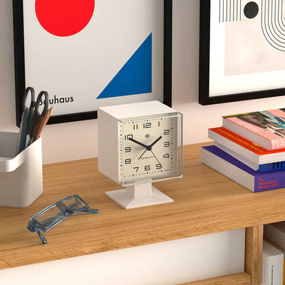 Newgate Victor alarm clock, white