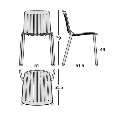 Magis Plato chair, white (outdoor)