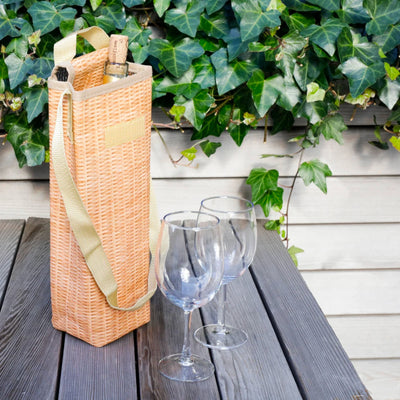 Kikkerland Wicker Wine Cooler