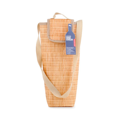 Kikkerland Wicker Wine Cooler