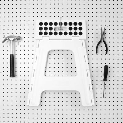 Kikkerland Rhino II Folding Step Stool, White