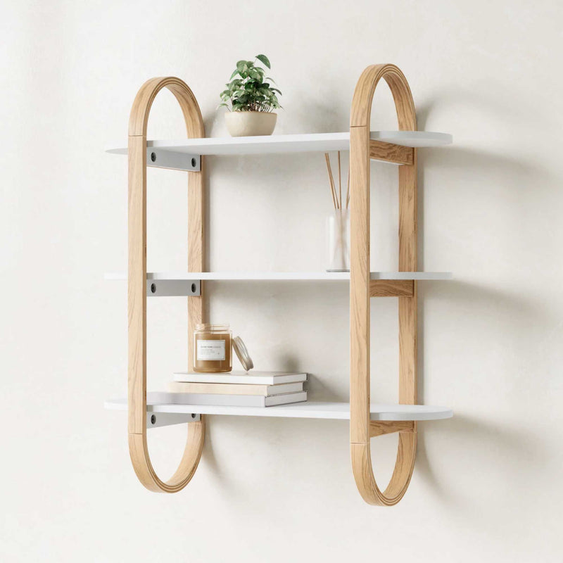 Umbra Bellwood Wall Shelf, white/natural