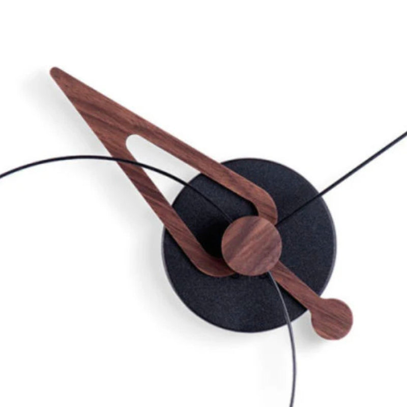 Nomon Pico wall clock, black/walnut