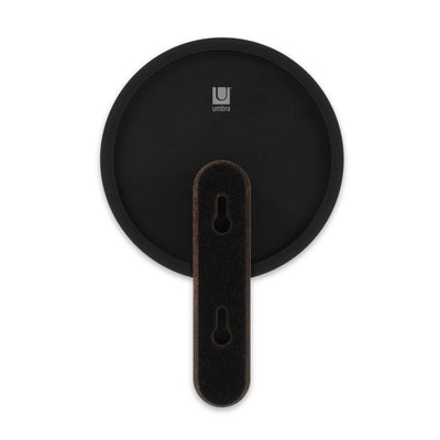 Umbra Hub wall hook mirror, black/walnut