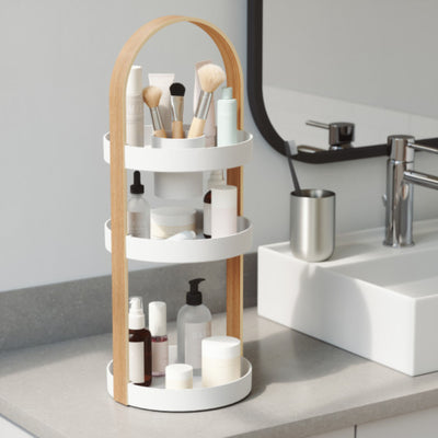 Umbra Bellwood Cosmetic Organizer , White/Natural