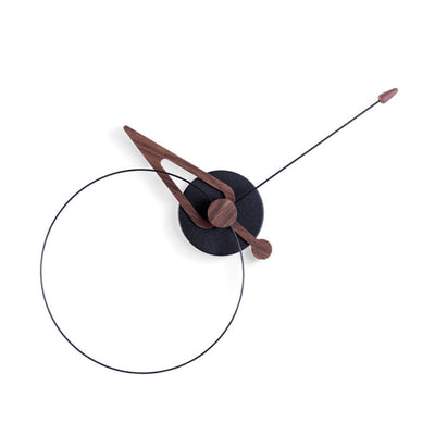 Nomon Pico wall clock, black/walnut