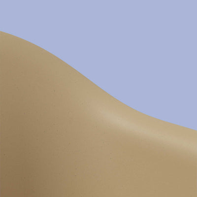 Muuto Fiber armchair tube base, ochre/black