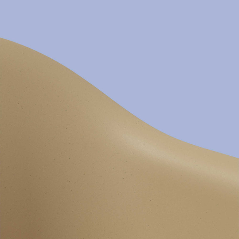 Muuto Fiber armchair tube base, ochre/black