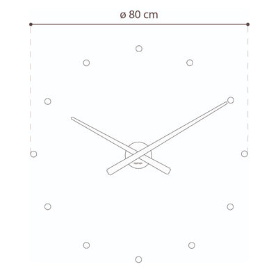 Nomon OJ wall clock, white