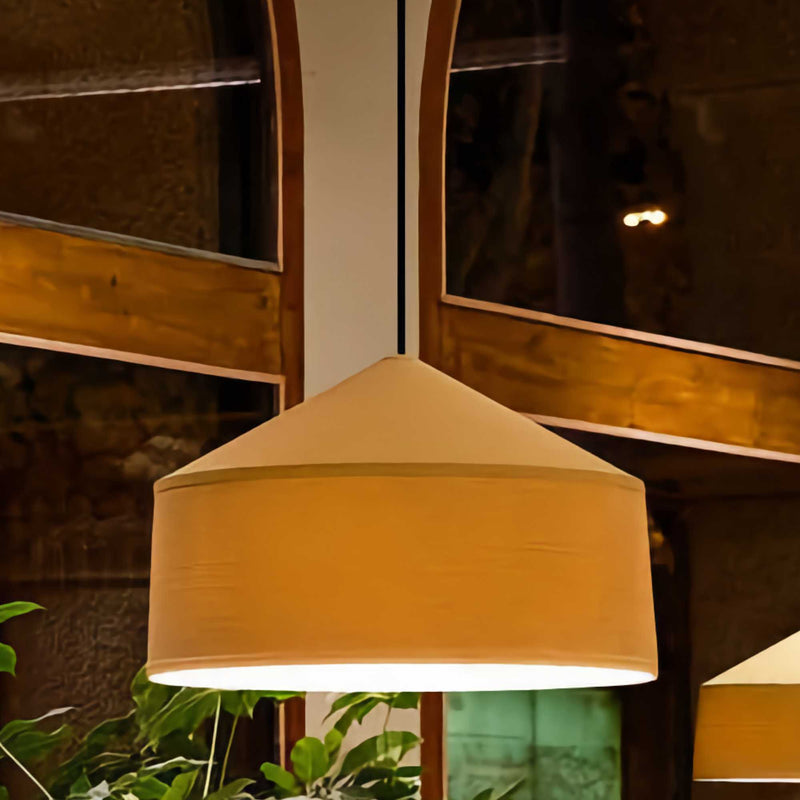 Marset Zenc pendant lamp, pale yellow